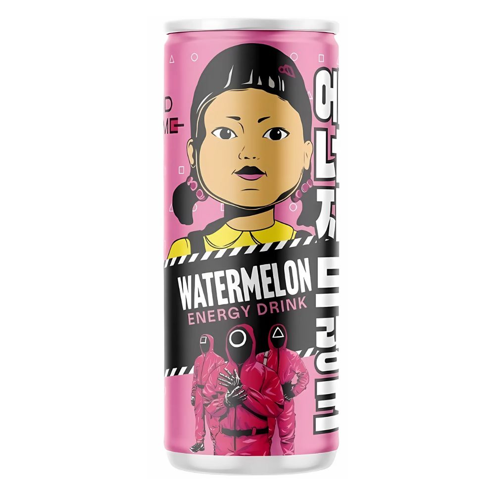 Squid Game Watermelon Energy Drink 250ml - Wholesale Uncle Food Squid Game Watermelon Energy Drink 250ml - Wholesale Uncle Food