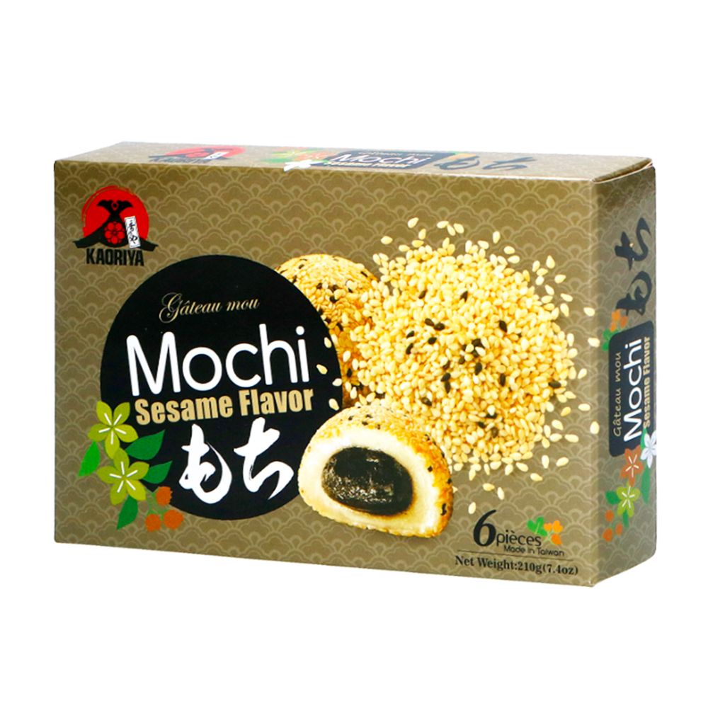 Confezione da 24, mochi al gusto di sesamo da 210g Kaoriya.