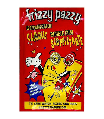 Confezione da 50, Frizzy Pazzy Bubble Gum da 7g.