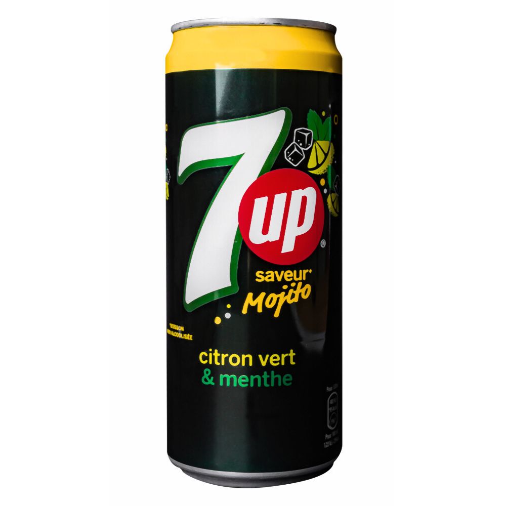 7 Up Mojito, mojito-flavored drink 330ml (pack of 24) 