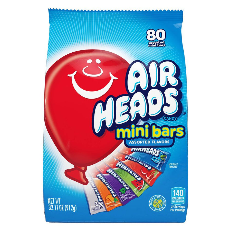 Confezione da 80, caramelle gommose al gusto di frutta da 11,5g AirHeads.