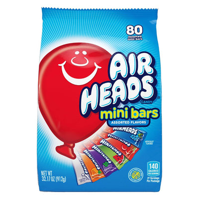 Confezione da 80, caramelle gommose al gusto di frutta da 11,5g AirHeads.