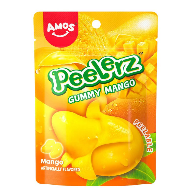 Confezione da 12, caramelle gommose al gusto di mango da 65g Amos.