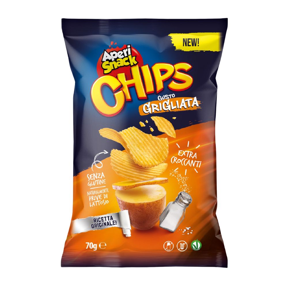 Confezione da 18, patatine fritte Aperisnack. 