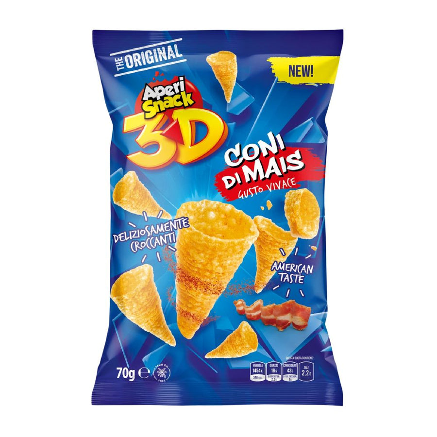 Confezione da 16, coni di mais gusto vivace Aperisnack.