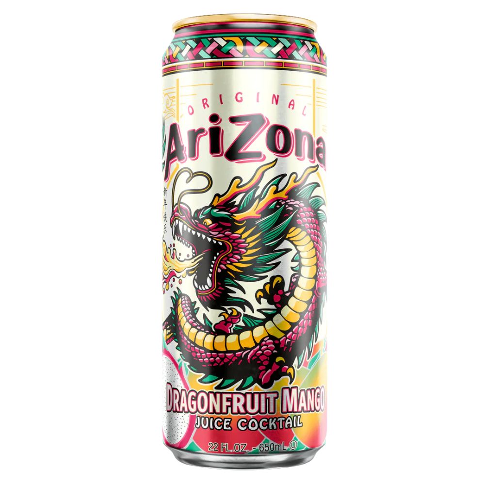 Arizona Dragonfruit Mango, bevanda al gusto di dragon fruit e mango da 650ml (Confezione da 24)
