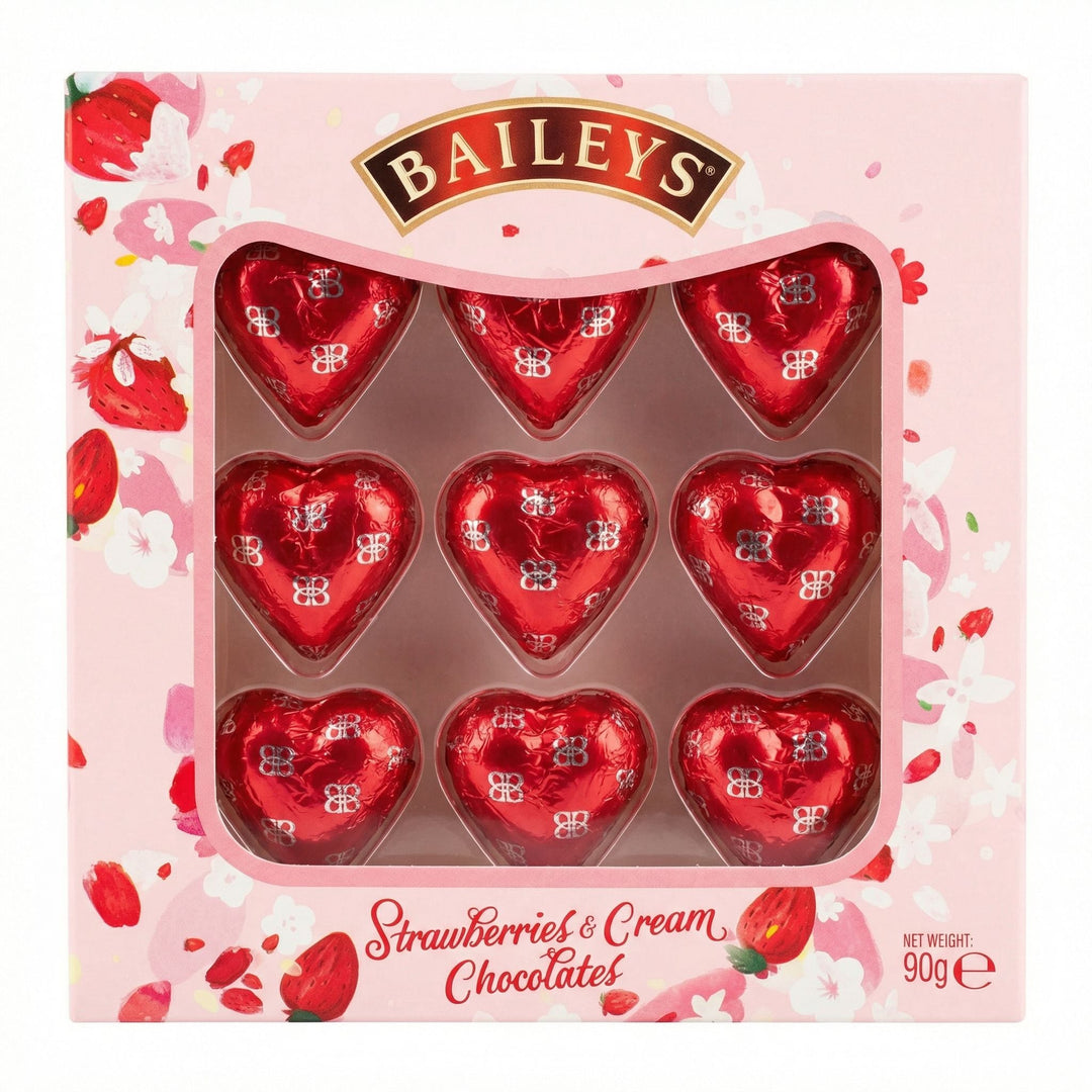 Baileys Strawberry & Cream Hearts - cioccolatini al latte 90g