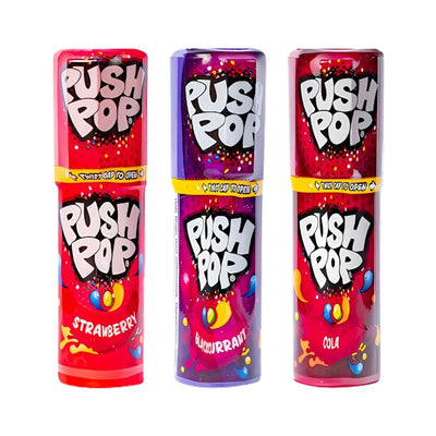 Confezione da 20, caramelle gusti assortiti Push Pop.