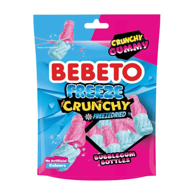 Confezione da 12, caramelle liofilizzate al gusto bubblegum da 35g Bebeto.