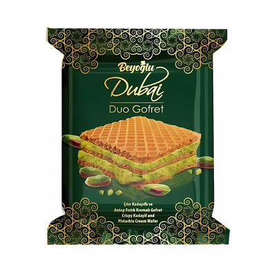 Confezione da 30g, wafer con kadayif croccante e crema al pistacchio Beyoglu.