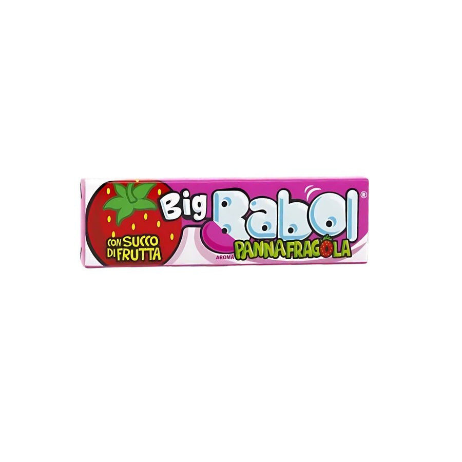 Confezione da 24, gomma da masticare al gusto di panna e fragola da 37g Big Babol.