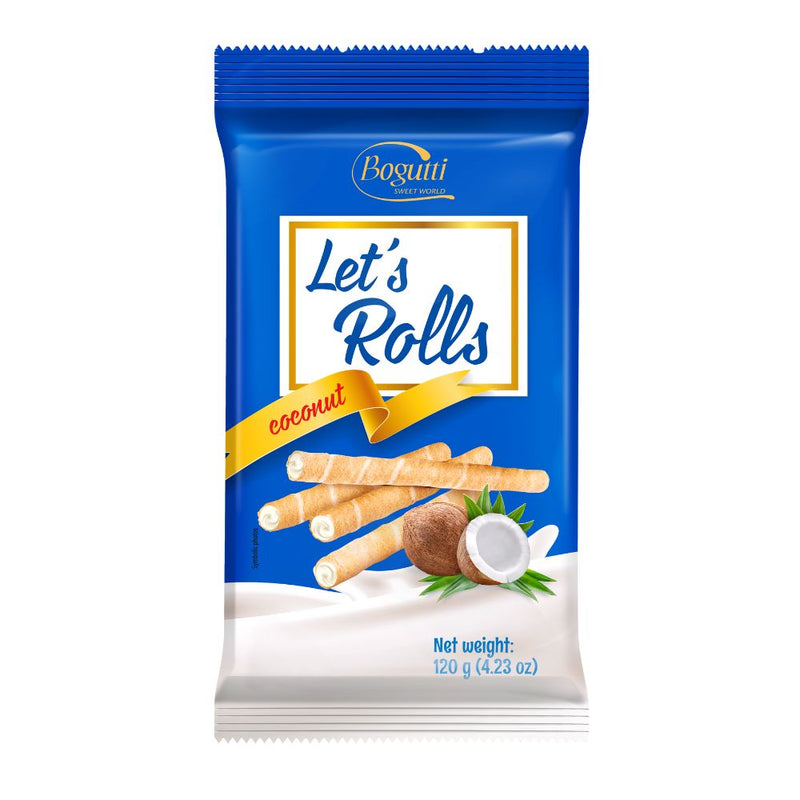 Confezione da 16, wafer con crema al cocco da 120g Bogutti.