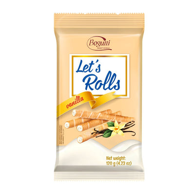 Confezione da 16, wafer con crema alla vaniglia da 120g Bogutti.