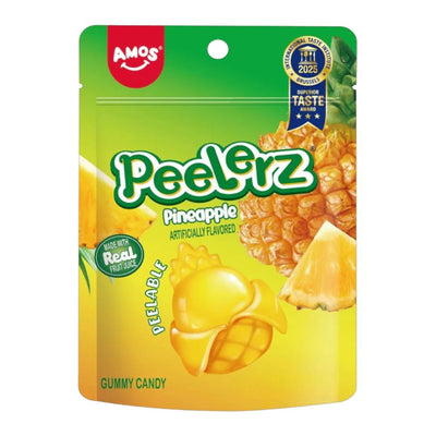 Confezione da 24, Amos Peelerz Gummy Ananas da 65g.