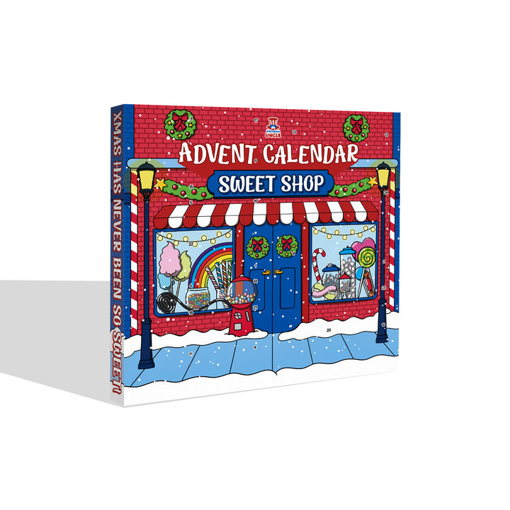 American Uncle Sweet Shop, Calendrier de l'Avent avec 24 snacks sucrés et bonbons du monde entier 