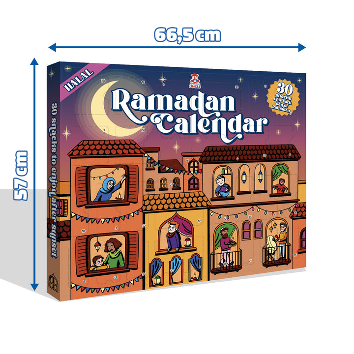Ramadan Calendar, Ramadan Calendar with 30 100% halal sweet and savory snacks 