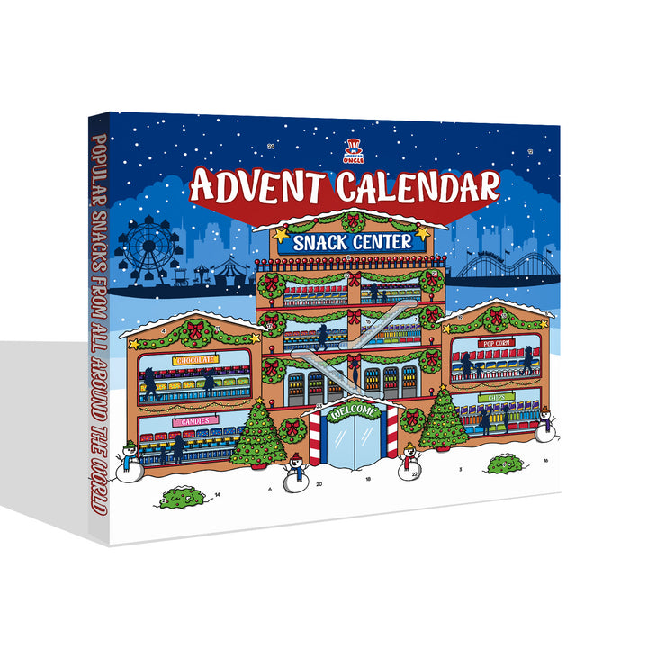 American Uncle Snack Center, Calendrier de l'Avent avec 24 snacks sucrés et salés du monde entier 