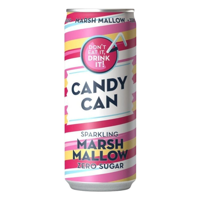 Candy Can Marshmallow Zero Sugar, au goût de marshmallow 330ml (paquet de 12)