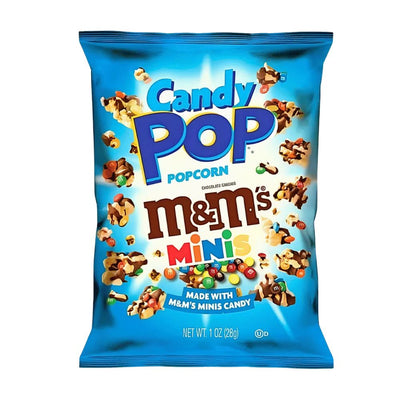 Confezione da 48, popcorn con cioccolato e M&M's minis Candy Pop.