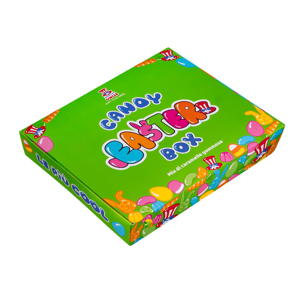 Wunnie box "Happy Easter", box of gummy candies and marshmallows with 10 surprise flavors weighing 1 kg 