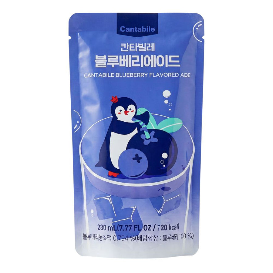Cantabile Blueberry Ade, bevanda al gusto di mirtillo da 230ml (Confezione da 10)