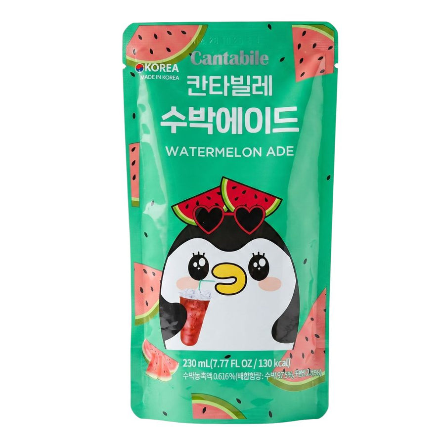 Cantabile Watermelon Ade, bevanda al gusto di anguria da 230ml (Confezione da 10)