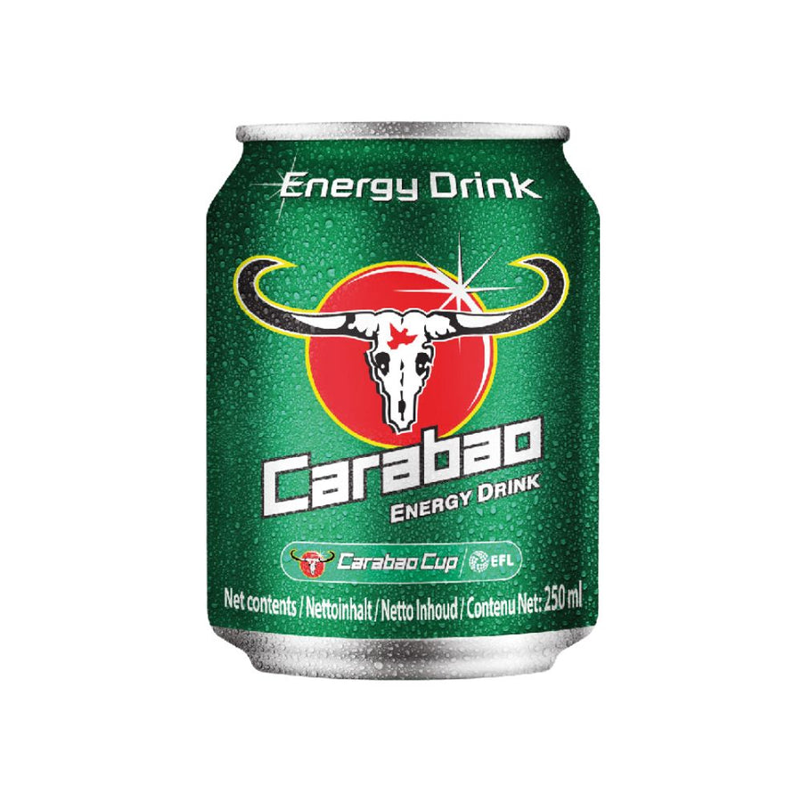Confezione da 24, Carabao Energy Drink, energy drink al gusto di frutta da 250ml.