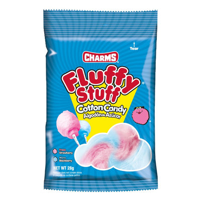 Confezione da 28g di zucchero filato Charms Fluffy Stuff Candy Floss