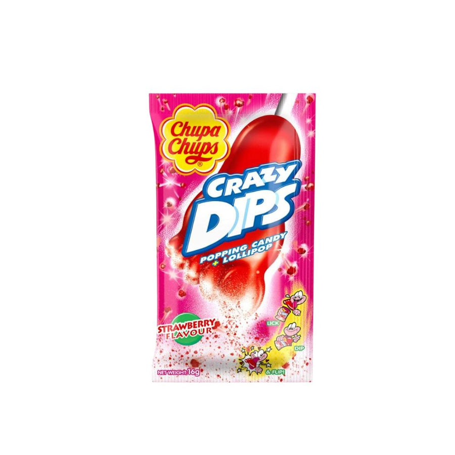 Confezione da 24, lecca lecca al gusto di fragola da 14g Chupa Chups.