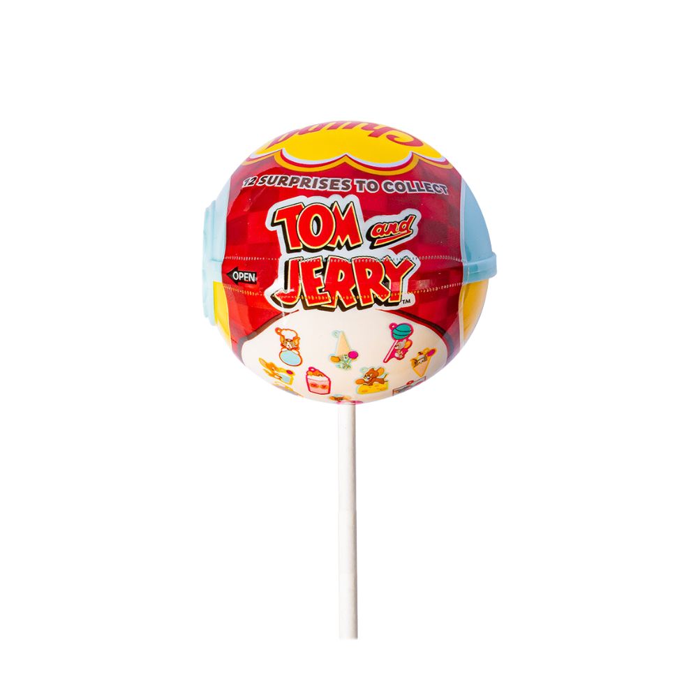 Confezione da 16, lecca lecca al gusto di fragola con sorpresa da 12g Chupa Chups.