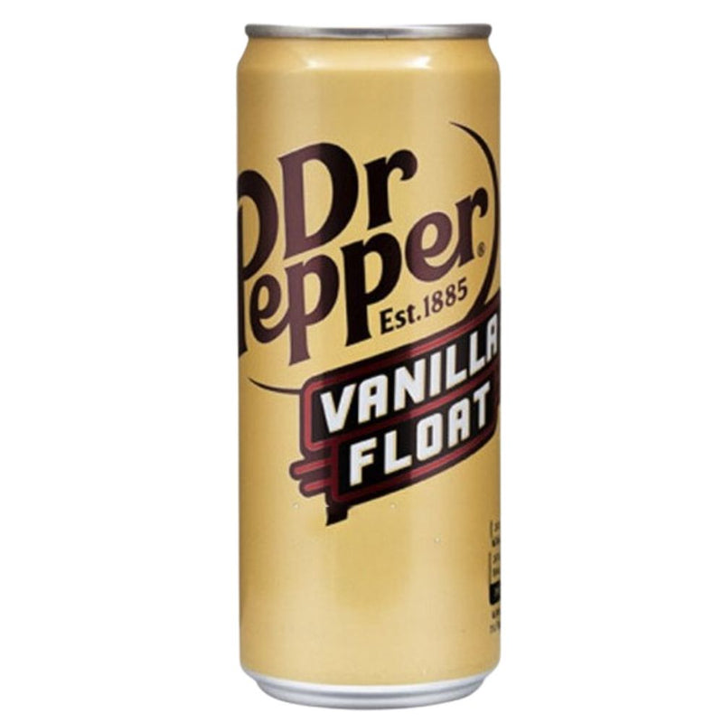 Dr Pepper Vanilla Float, boisson gazeuse au goût de vanille de 330ml (Pack de 24) 