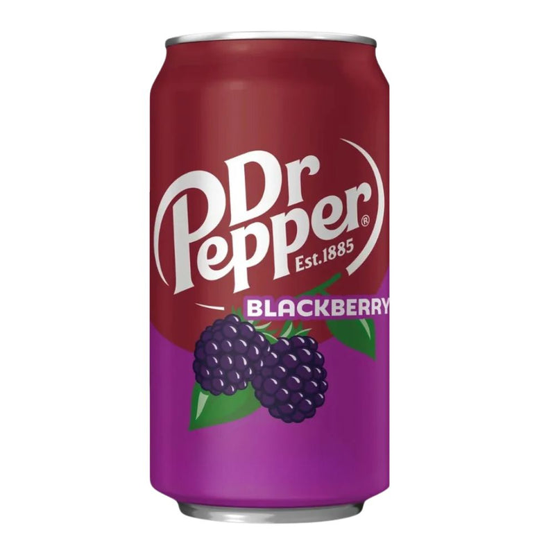 Confezione da 12, bevanda gassata al gusto di mora da 355ml Dr. Pepper.
