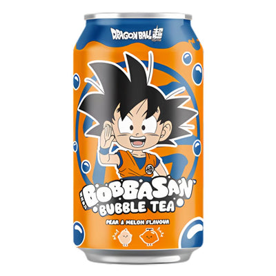 Confezione da 24, bubble tea al gusto di pera e melone da 320ml Dragonball.