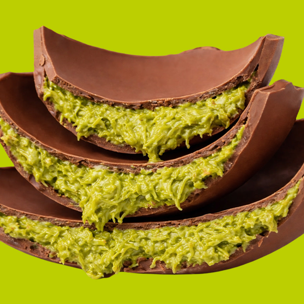 American Uncle Sacher Style Easter Egg, uovo di Pasqua di cioccolato fondente ripieno di crema fondente e purea di albicocche da 450 g