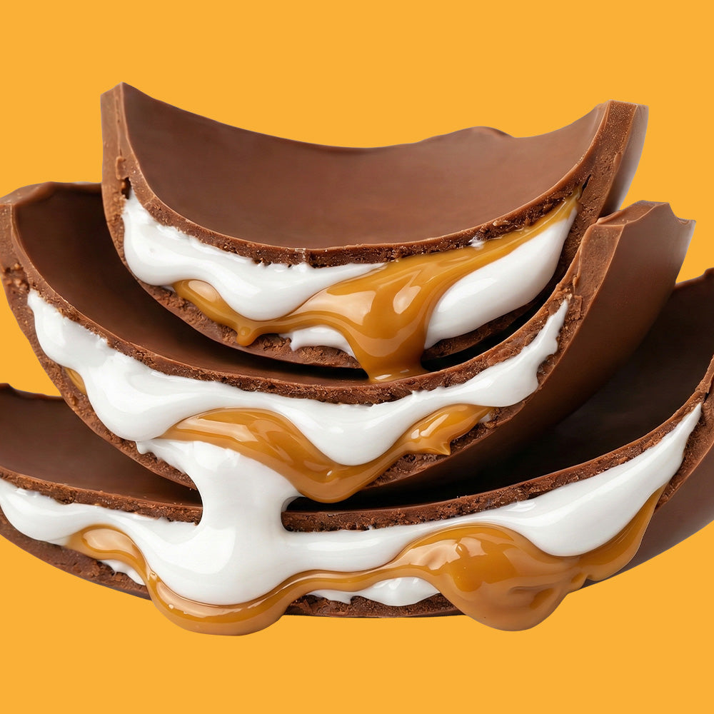 American Uncle Toffee Mallow Easter Egg, uovo di Pasqua di cioccolato al latte ripieno di crema al marshmallow e caramello da 450 g