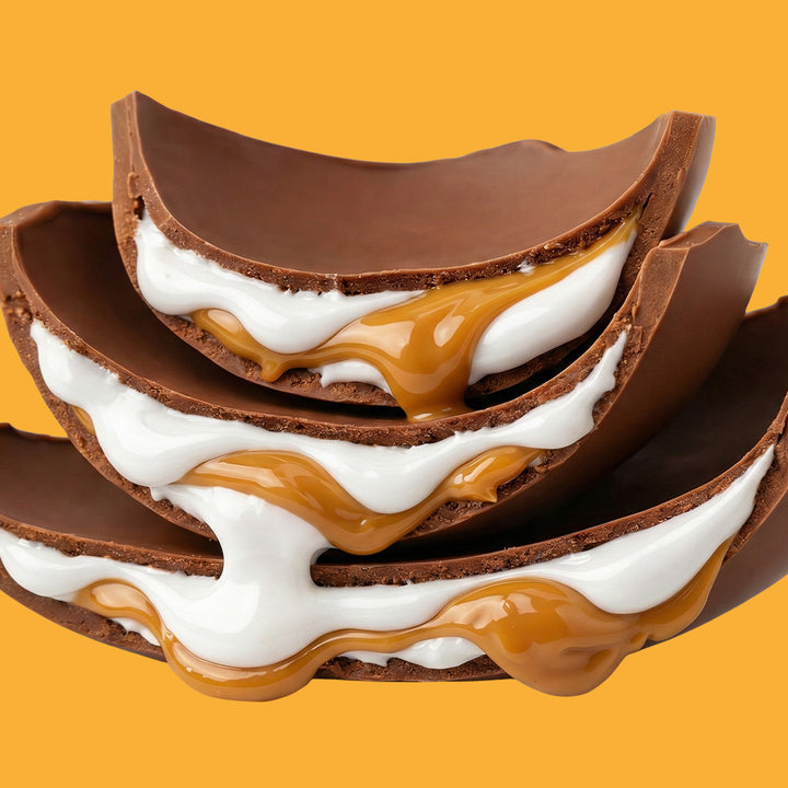 American Uncle Toffee Mallow Easter Egg, uovo di Pasqua di cioccolato al latte ripieno di crema al marshmallow e caramello da 450 g