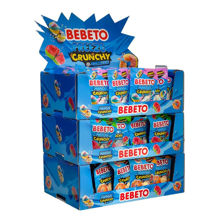 Espositore da 84 pezzi, caramelle Bebeto.