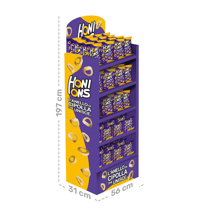 Honions Floor Display de 48 x 70 g + 72 x 20 g, expositor listo para usar para tu punto de venta 