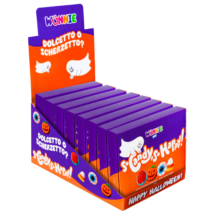 Wunnie box "Happy Halloween", 8 boxes of gummy candies in assorted flavors of 480g 