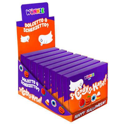 Wunnie box "Frohes Halloween", 8 Schachteln Gummibonbons in gemischten Geschmacksrichtungen zu 480g 