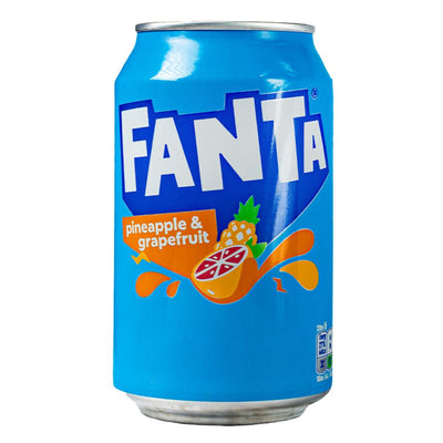 Confezione da 24, bevanda gassata al gusto di ananas e pompelmo da 330ml Fanta.