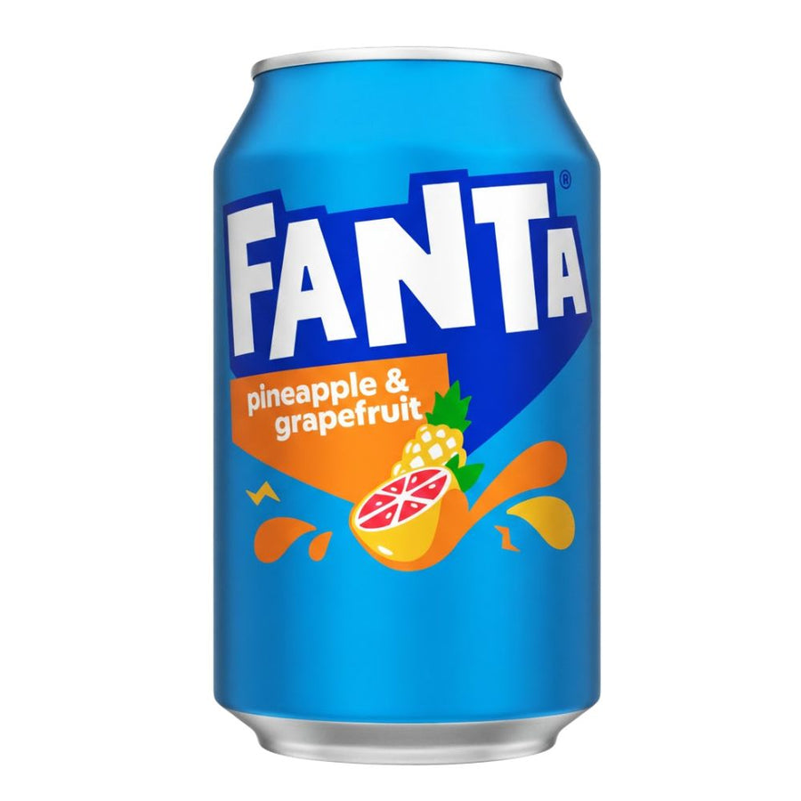 Confezione da 24, bevanda gassata al gusto di ananas e pompelmo da 330ml Fanta.