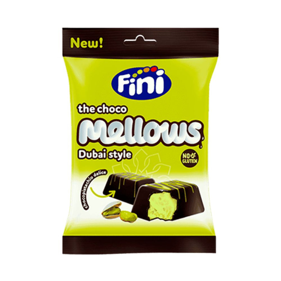 Fini Choco Mallows Dubai Style, marshmallow ricoperti di cioccolato da 80g (Confezione da 12).