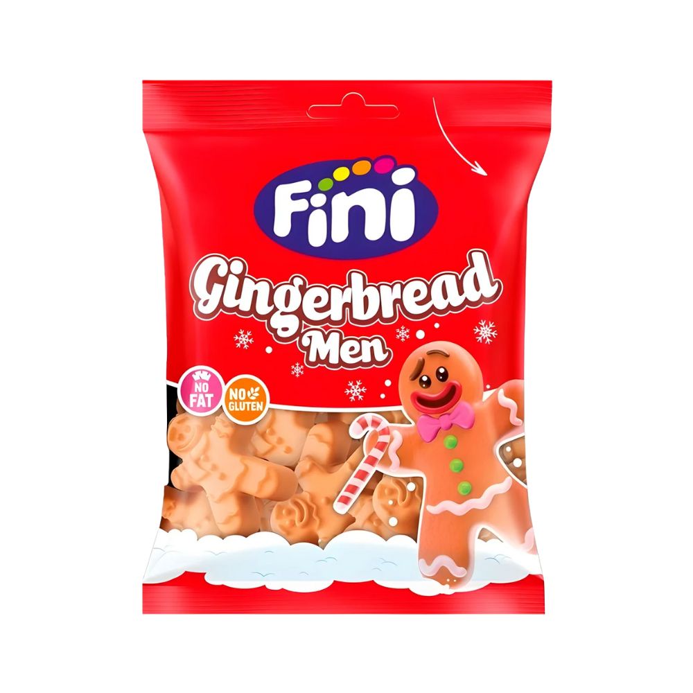 Fini Gingerbread men, caramelle gommose da 90g (Confezione da 12).