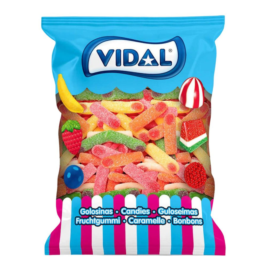 Confezione da 1kg, caramelle gommose al gusto di frutta.