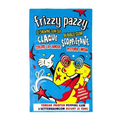 Confezione da 50, Frizzy Pazzy Bubble Gum Pittura Lingua da 7g.