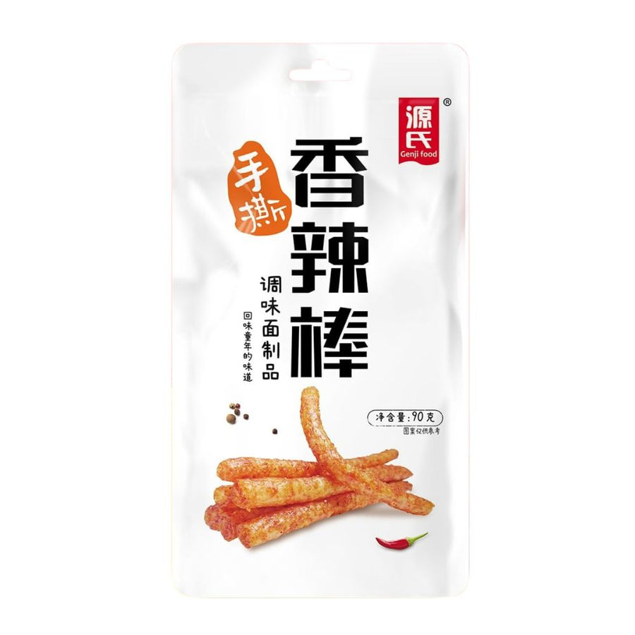 Confezione da 40 di Genji Big La Tiao Gluten Spicy Stick da 90g.