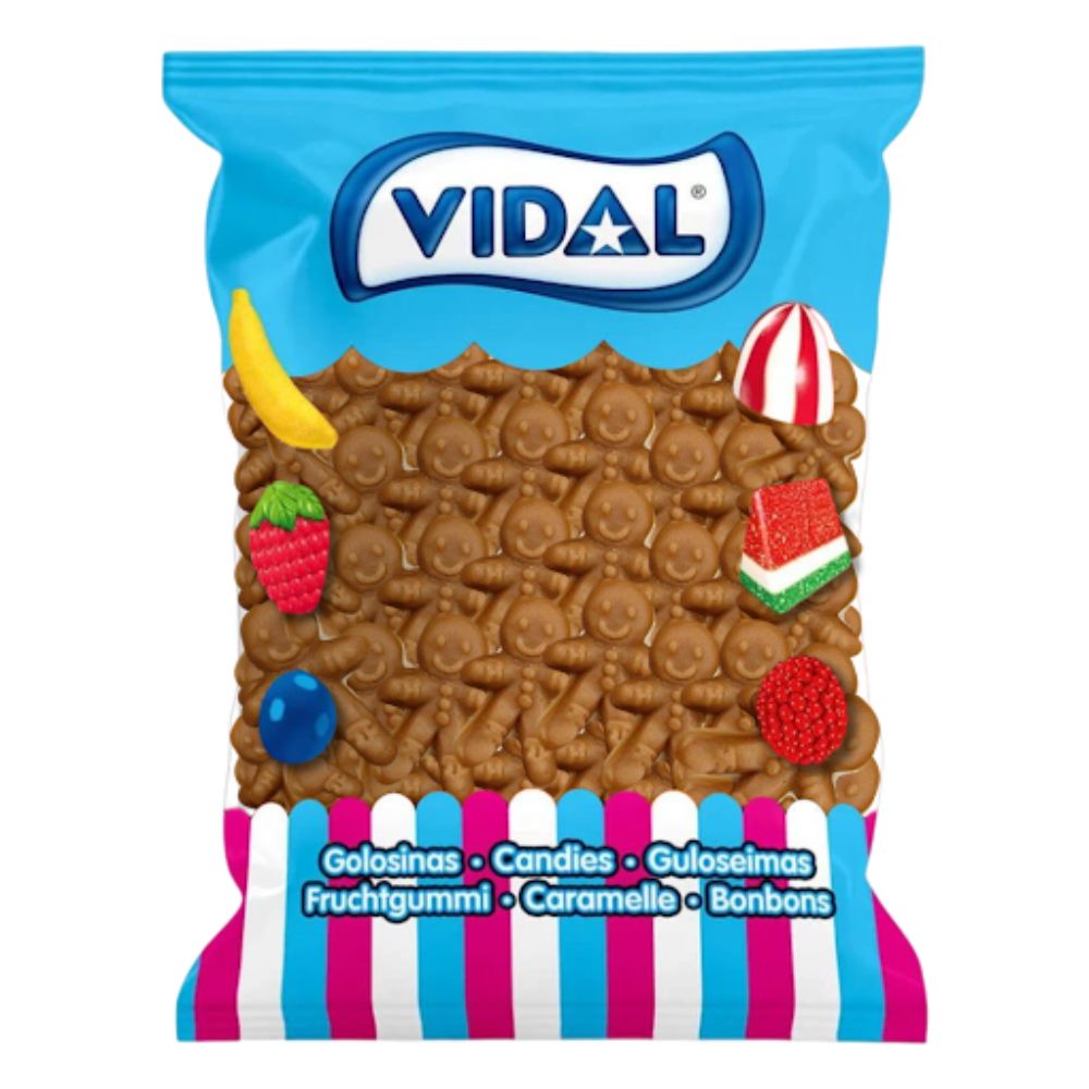 Confezione da 3kg, caramelle gommose al gusto di biscotto allo zenzero e vaniglia Vidal.