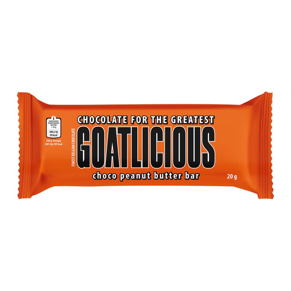 20g Packung, Vollmilchschokolade mit Erdnüssen GOATLICIOUS.