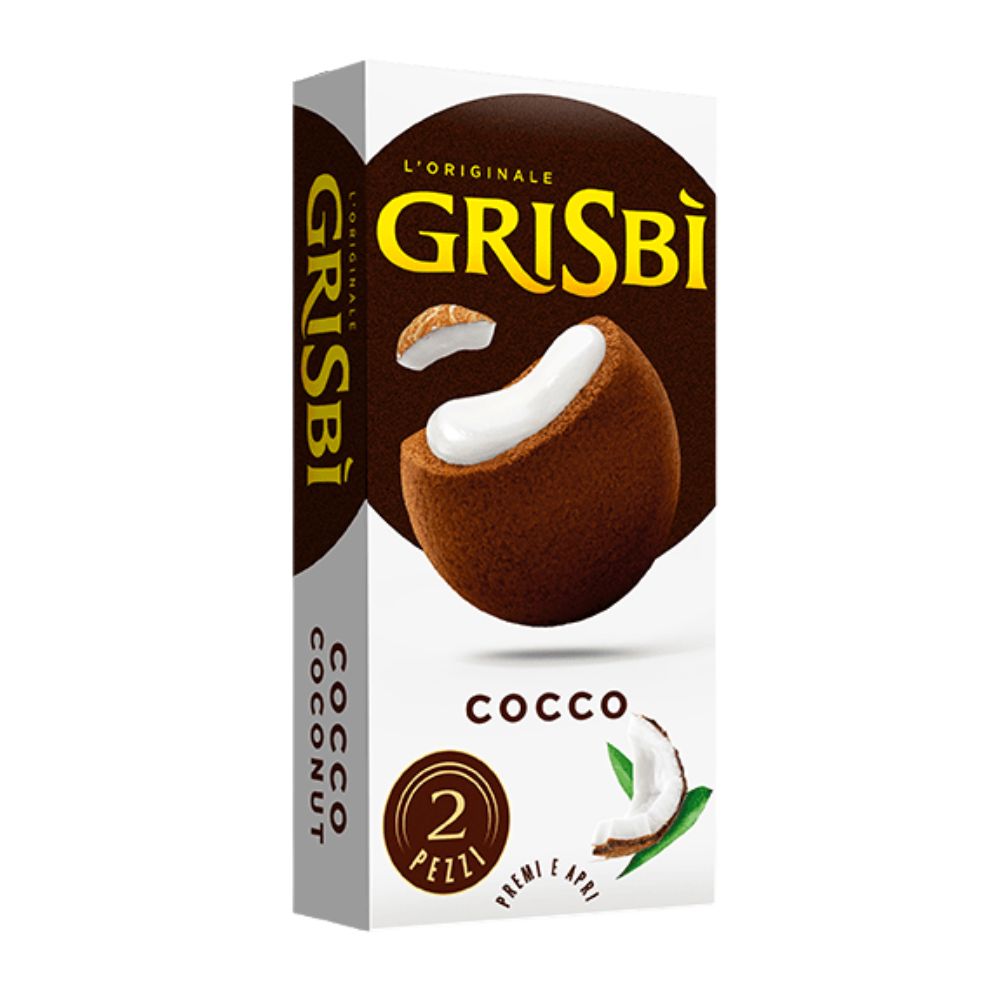 Grisbì Cocco, prhki kolačići punjeni mekanim kremom od kokosa od 30g (komada 30) 